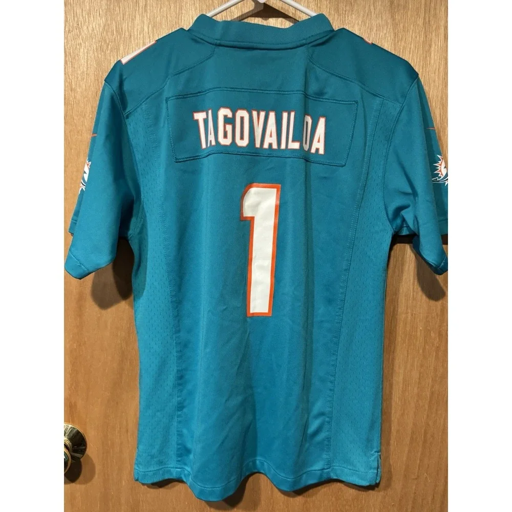 Nike Youth NFLPA Tua Tagovailoa #1 Miami Dolphins Football Jersey Size Large